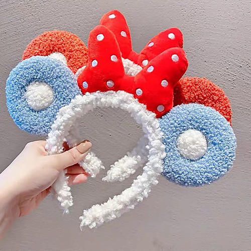 

Face Wash Hair Band Cute Bow Hair Band Plush Hair Clip Wash Face Hair Band