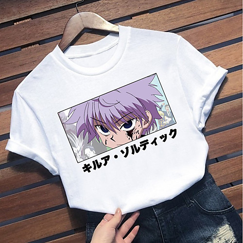 

Inspired by Hunter X Hunter Midoriya Izuku Cosplay Costume T-shirt Polyester / Cotton Blend Graphic Prints Printing Harajuku Graphic T-shirt For Women's / Men's