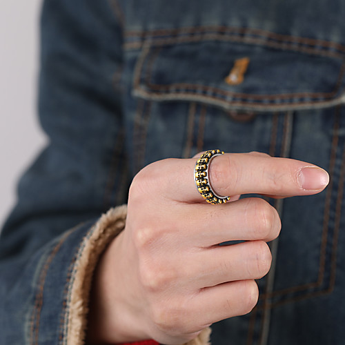 

Band Ring Vintage Style Silver Titanium Steel Skull Fashion Punk 1pc 7 8 9 10 11