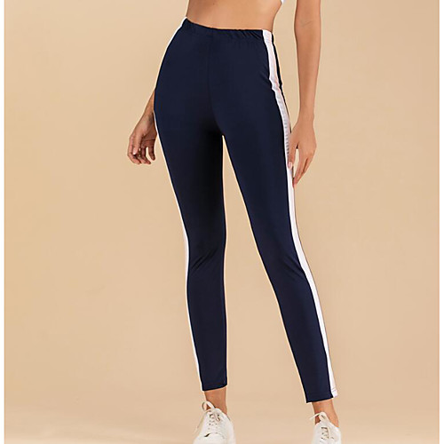 

Women's Sports Leggings Sweatpants Pants Plain Full Length Dark Blue