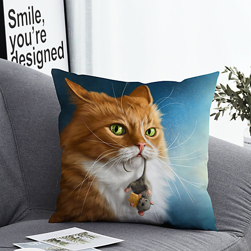

1 pcs Polyester Pillow Cover Pillow Cover & Insert Simple Classic Square Zipper Polyester Traditional Classic