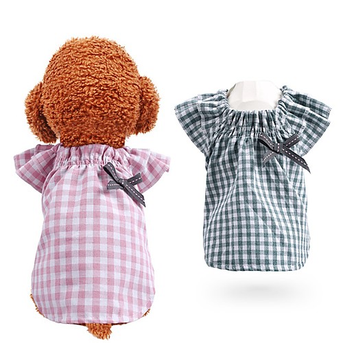 

Dog Cat Shirt / T-Shirt Bowknot Elegant Adorable Cute Dailywear Casual / Daily Dog Clothes Puppy Clothes Dog Outfits Breathable Pink Green Costume for Girl and Boy Dog Polyester XS S M L XL