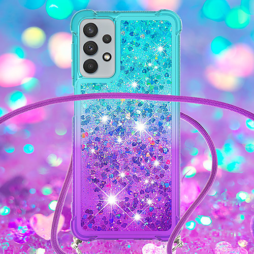 

Phone Case For Samsung Galaxy Back Cover S21 S21 Plus S21 Ultra S20 Plus S20 ultra S20 FE 5G Note 20 Ultra Galaxy A91 / M80S A51 A72 Shockproof Glitter Shine Color Gradient Glitter Shine TPU