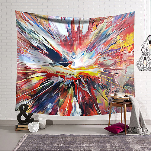 

Oil Painting Style Wall Tapestry Art Decor Blanket Curtain Hanging Home Bedroom Living Room Decoration and Abstract and Fantasy