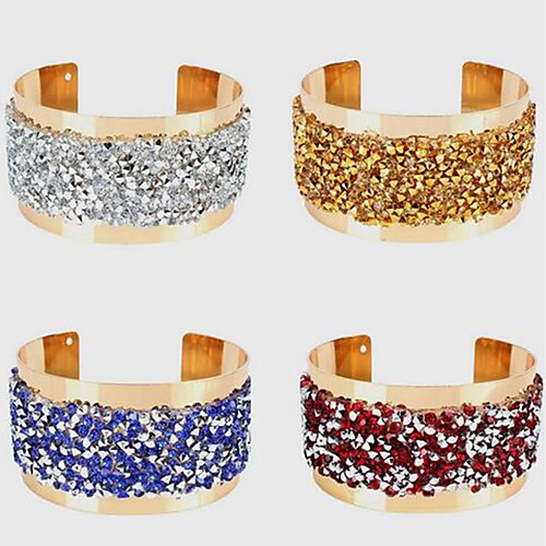 

Women's Cuff Bracelet Classic Star Statement Trendy Imitation Diamond Bracelet Jewelry Blue / Gold / White For Festival