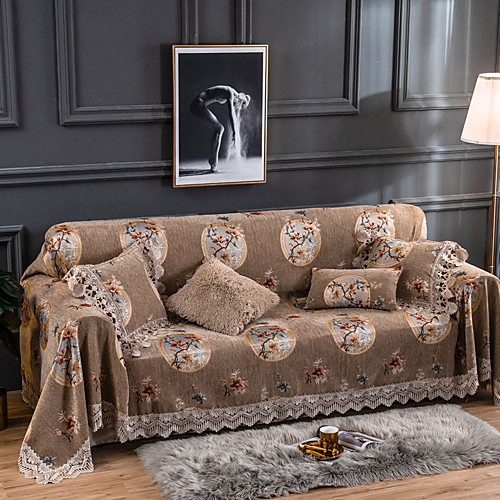 

Sofa Cover Sofa Blanket Floral Printed Polyester / Cotton Slipcovers