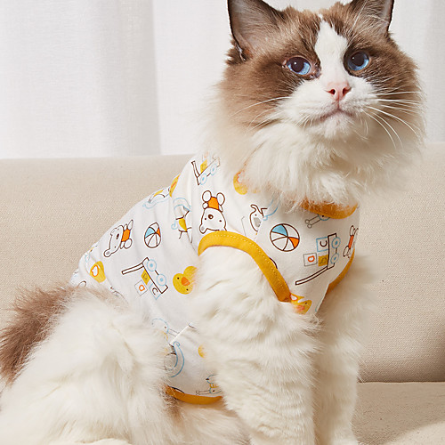 

Dog Shirt / T-Shirt Vest Bear Car Basic Adorable Cute Dailywear Casual / Daily Dog Clothes Puppy Clothes Dog Outfits Breathable Yellow Red Orange Costume for Girl and Boy Dog Cotton XS S M L XL