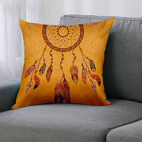 

Double Side 1 Pc Geometric Cushion Cover Print 45x45cm Linen for Sofa Bedroom