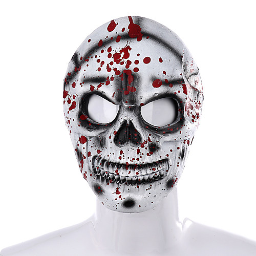 

Skeleton / Skull Mask Masquerade Mask Adults' Women's Cosplay Party Masquerade Halloween Carnival Day of the Dead Festival / Holiday PU Leather White / Red Women's Men's Easy Carnival Costumes Skull