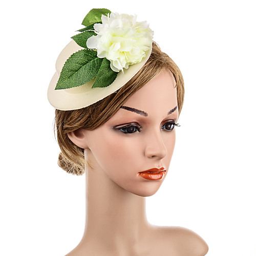 

Elegant Retro Fabric Fascinators with Floral / Trim 1 Piece Special Occasion / Party / Evening Headpiece