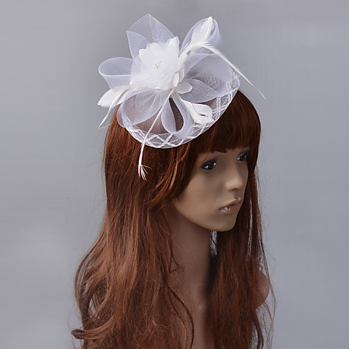 

Elegant Retro Tulle Fascinators with Hollow-out / Trim 1 Piece Special Occasion / Party / Evening Headpiece