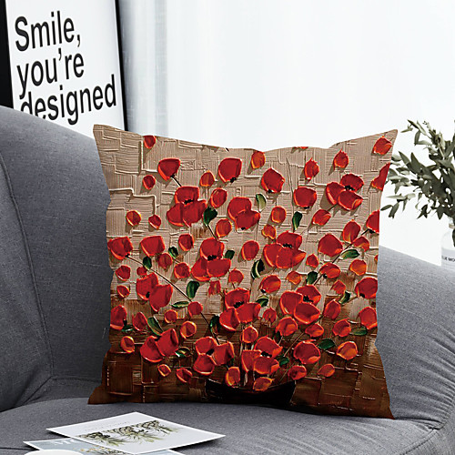 

1 pcs Polyester Pillow Cover Pillow Cover & Insert Simple Classic Square Zipper Polyester Traditional Classic Outdoor Cushion for Sofa Couch Bed Chair