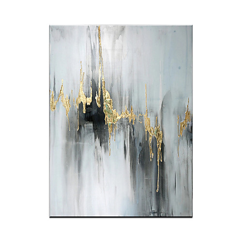 

Oil Painting Hand Painted Vertical Abstract Modern Rolled Canvas (No Frame)