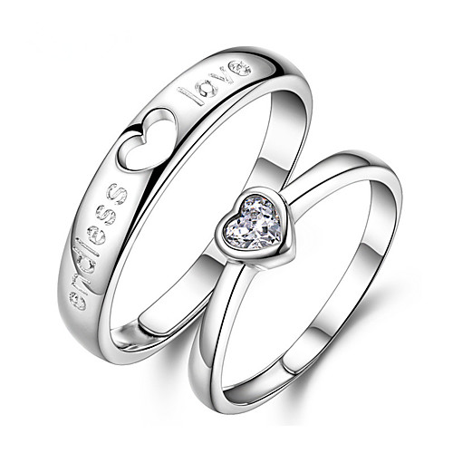 

Couple Rings Synthetic Diamond Solitaire male Female S925 Sterling Silver Love Precious Elegant Fashion Adjustable / Couple's / Adjustable Ring