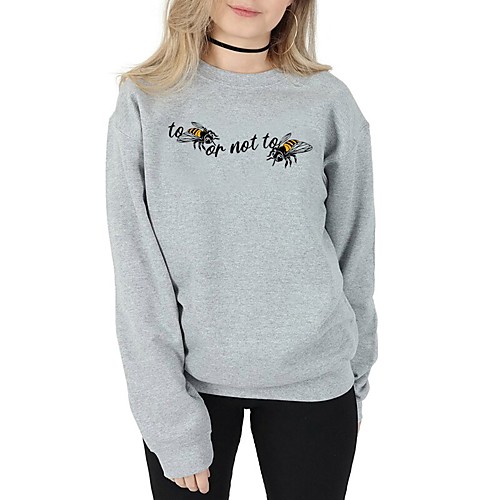 

Women's Hoodie Sweatshirt Graphic Text Letter Daily Weekend Other Prints Basic Casual Hoodies Sweatshirts Cotton Slim Yellow Blushing Pink Wine