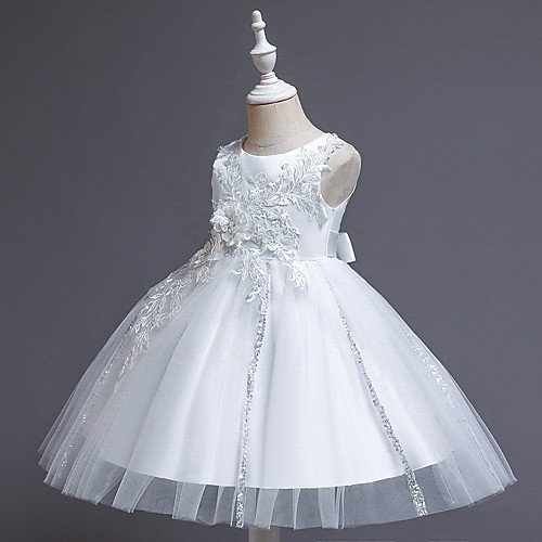 

Princess Dress Party Costume Flower Girl Dress Girls' Movie Cosplay Christmas New Year's Golden White Red Dress Christmas Halloween Children's Day Polyester / Cotton