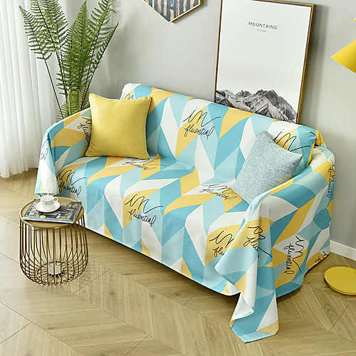 

Sofa Cover Sofa Blanket Multi Color / Geometric Printed Polyester / Cotton Slipcovers