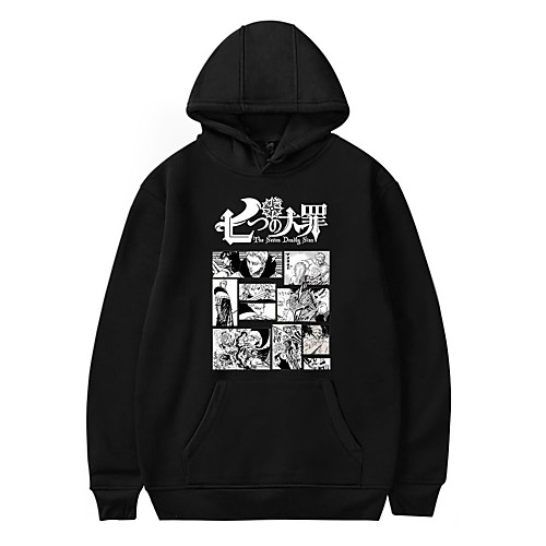 

Inspired by The Seven Deadly Sins Cosplay Cosplay Costume Hoodie Poly / Cotton Graphic Prints Printing Harajuku Graphic Hoodie For Women's / Men's