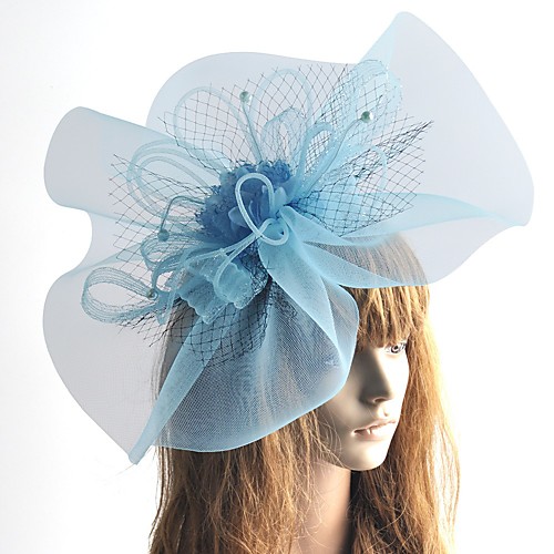 

1920s Retro Tulle / Net Fascinators with Floral 1 Piece Special Occasion / Party / Evening Headpiece