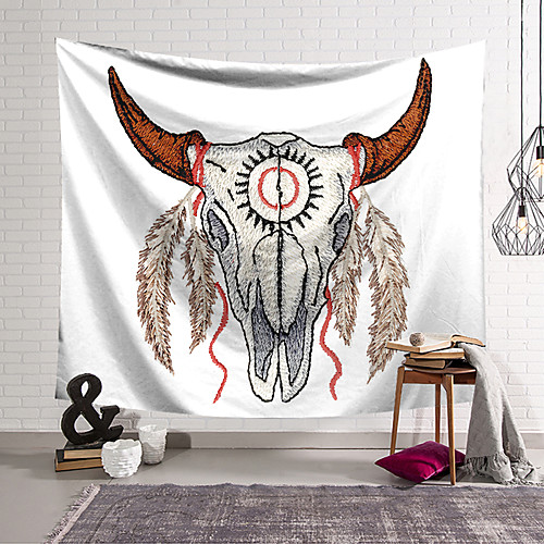 

Wall Tapestry Art Decor Blanket Curtain Hanging Home Bedroom Living Room Decoration Polyester Skull