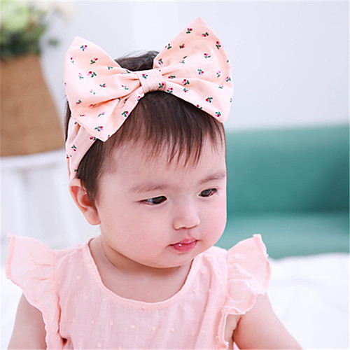 

Girls' For Birthday Party Festival Bowknot Fabric Blushing Pink 1pc
