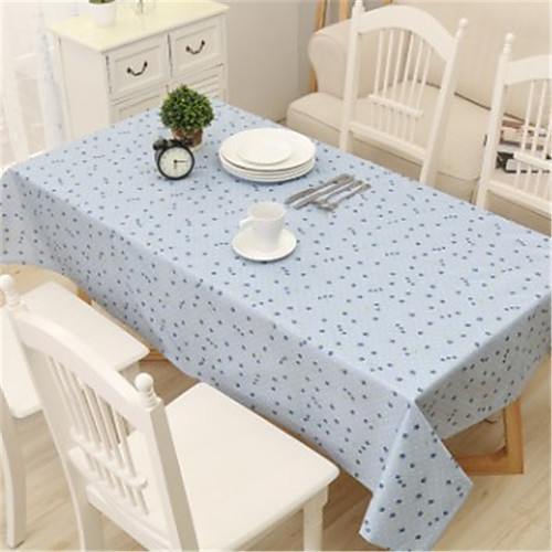 

Table Cloth PVC(PolyVinyl Chloride) Dust-Proof Country Patterned Tabel cover Table decorations for Daily Wear rectangule 90140 cm Yellow 1 pcs