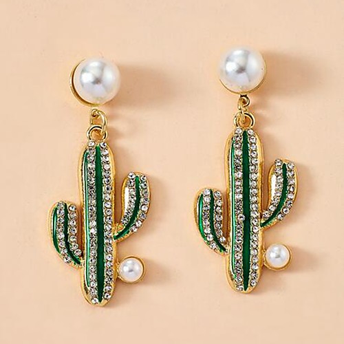 

Women's Stud Earrings Cute Imitation Pearl Earrings Jewelry Green For Date Festival 1 Pair