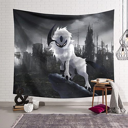 

Cartoon style Wall Tapestry Art Decor Blanket Curtain Hanging Home Bedroom Living Room Novelty Gloomy Psychedelic