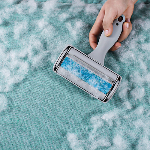 

Dog Cat Grooming Pet Grooming Brush Dog Hair Remover Roller Plastic Dog Clean Supply Pet Hair Remover Easy to Clean Mats & Tangles Removing Pet Grooming Supplies Red Blue Gray Light Blue