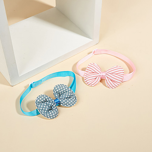 

Dog Cat Necklace Tie / Bow Tie Dot Bowknot Elegant Hawaiian Sweet Dailywear Casual / Daily Dog Clothes Puppy Clothes Dog Outfits Breathable Blue Pink Costume for Girl and Boy Dog Cotton M