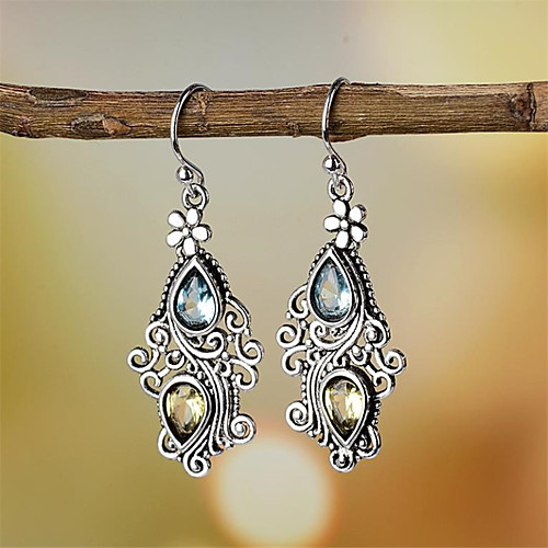 

Women's Hoop Earrings Earrings Classic Fashion Romantic Punk Trendy Cute Sweet Earrings Jewelry Silver For Street Gift Date Birthday Festival 1 Pair