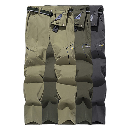 

Women's Hiking Pants Trousers Summer Outdoor Waterproof Quick Dry Lightweight Soft Zipper Pocket Pants / Trousers Bottoms Dark Grey Army Green khaki Camping / Hiking Hunting Fishing S M L XL XXL