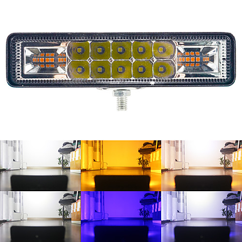 

1pc 48W LED Work Light bar Strobe Flash 3030 16LEDS Work Light for Offroad 4x4 ATV SUV Motorcycle Trailer Car Accessories 12-30V