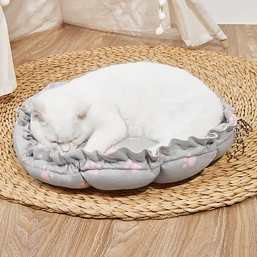 

Dog Cat Pets Cat Beds Dog Bed Mat Pet Sleeping Nest Footprint / Paw Pumpkin Shaped Portable Foldable Washable Dual-use Mat Nylon for Large Medium Small Dogs and Cats