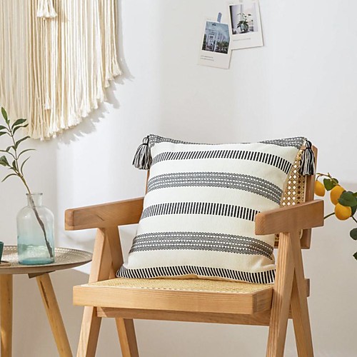 

Pillowcase Knitting Jacquard Simplicity Small Refreshing Pillow Case Cover Living Room Bedroom Sofa Cushion Cover