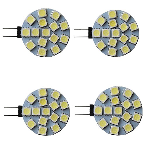 

4pcs 3 W LED Bi-pin Lights 300 lm G4 15 LED Beads SMD 5050 Warm White Natural White White 9-30 V