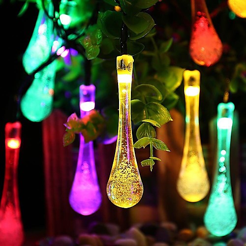 

Outdoor Solar String Light LED String Lights 5m 20 LEDs Warm White Multi Color Christmas New Year's Outdoor Party Decorative 2 V LED Solar Garden Light