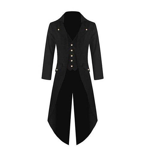 

Men's Trench Coat Going out Fall Spring Long Coat Regular Fit Jacket Long Sleeve Solid Colored Purple Green