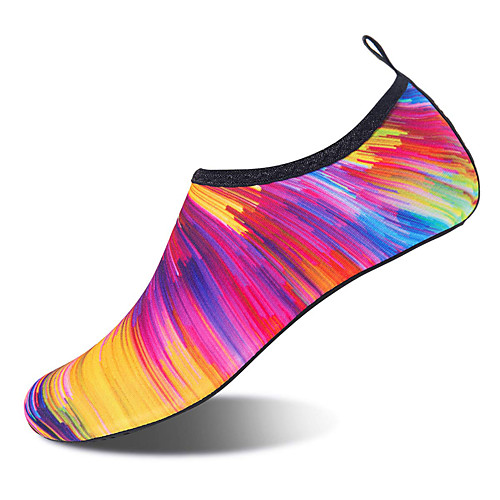 

Lightweight Water Shoes Yoga Diving Shoes Casual Beach Outdoor Upstrem Shoes Rainbow Elastic Fabric Breathable Booties / Ankle Boots Rainbow 3D Summer