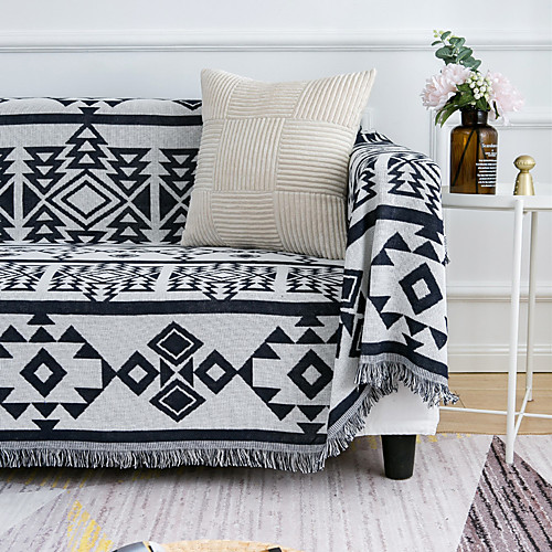 

Sofa Cover Sofa Blanket Geometric Printed Cotton Slipcovers