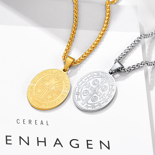 

Women's Men's Pendant Necklace Necklace Classic Fashion Classic Titanium Steel Silver Gold 555 cm Necklace Jewelry 1pc For Street Gift Birthday Party Festival