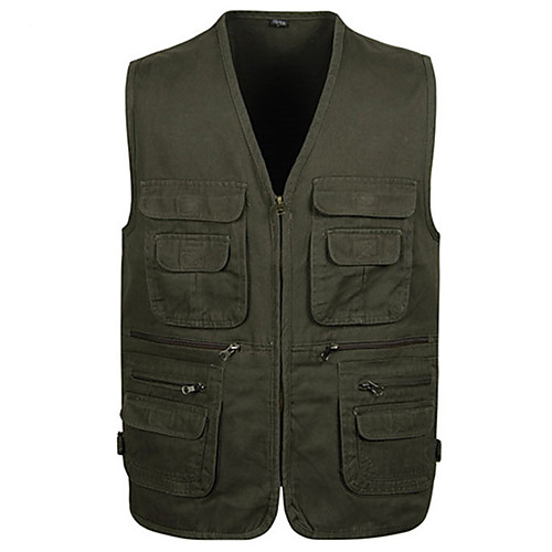 

Men's Fishing Vest Outdoor Multi-Pockets Quick Dry Lightweight Breathable Vest / Gilet Spring, Fall, Winter, Summer Sports & Outdoor Athleisure Fishing Black Yellow Red / Cotton / Solid Colored