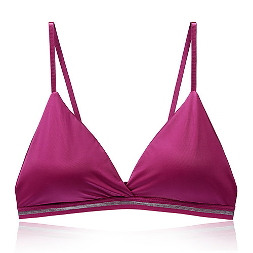 

Women's Bra Wireless Triangle Cup Fashion Sexy Fuchsia