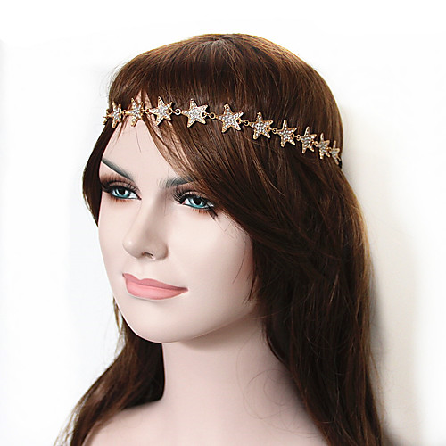 

full diamond crystal five-pointed star headband headband headgear korean super flash bridal hair accessories clothing accessories cf139