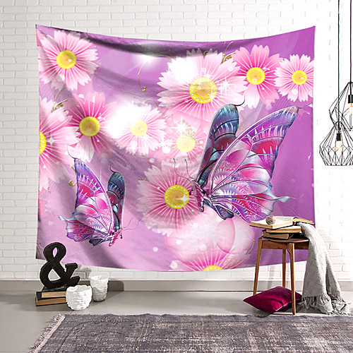 

Wall Tapestry Art Decor Blanket Curtain Hanging Home Bedroom Living Room Decoration Polyester Butterfly