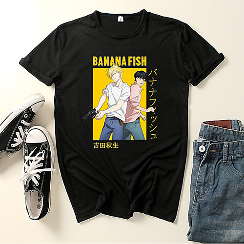 

Inspired by Banana Fish Cosplay Cosplay Costume T-shirt Polyester / Cotton Blend Graphic Prints Printing Harajuku Graphic T-shirt For Women's / Men's
