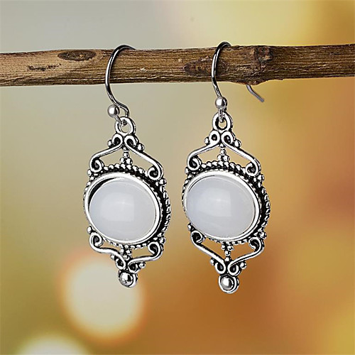 

Women's Hoop Earrings Earrings Classic Fashion Romantic Punk Trendy Cute Sweet Earrings Jewelry Silver For Street Gift Date Birthday Festival 1 Pair