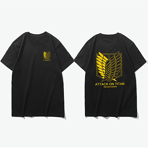 

Inspired by Attack on Titan Mikasa Ackermann Cosplay Costume T-shirt Polyester / Cotton Blend Graphic Prints Printing Harajuku Graphic T-shirt For Women's / Men's