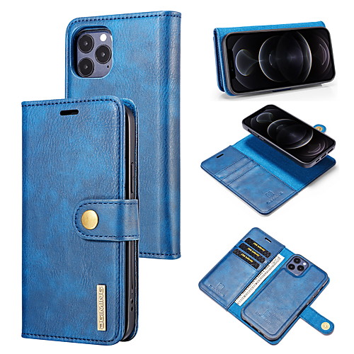 

Phone Case For Apple Full Body Case Leather Wallet Card iPhone 12 Pro Max 11 SE 2020 X XR XS Max 8 7 6 Wallet Card Holder Shockproof Solid Color PU Leather TPU