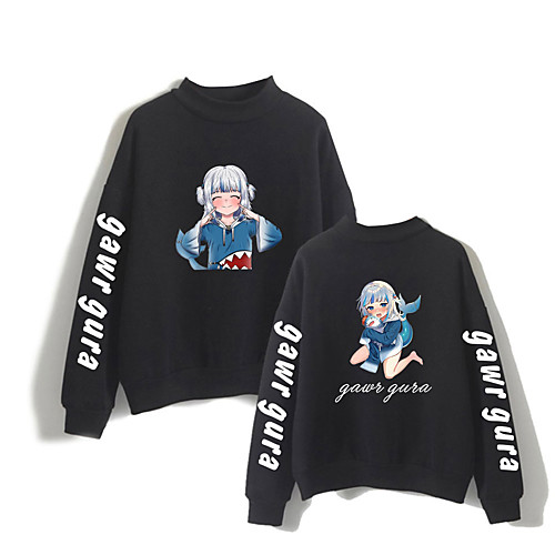 

Inspired by Gawr gura Cosplay Cosplay Costume Hoodie Polyester / Cotton Blend Graphic Printing Hoodie For Women's / Men's
